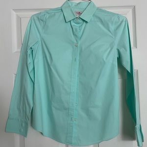 J. crew sea foam button down shirt